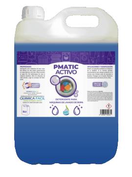 PMATIC ACTIVO - DETERGENTE LAVADORA LIQUIDO 5 L.  (4U/CAJA)